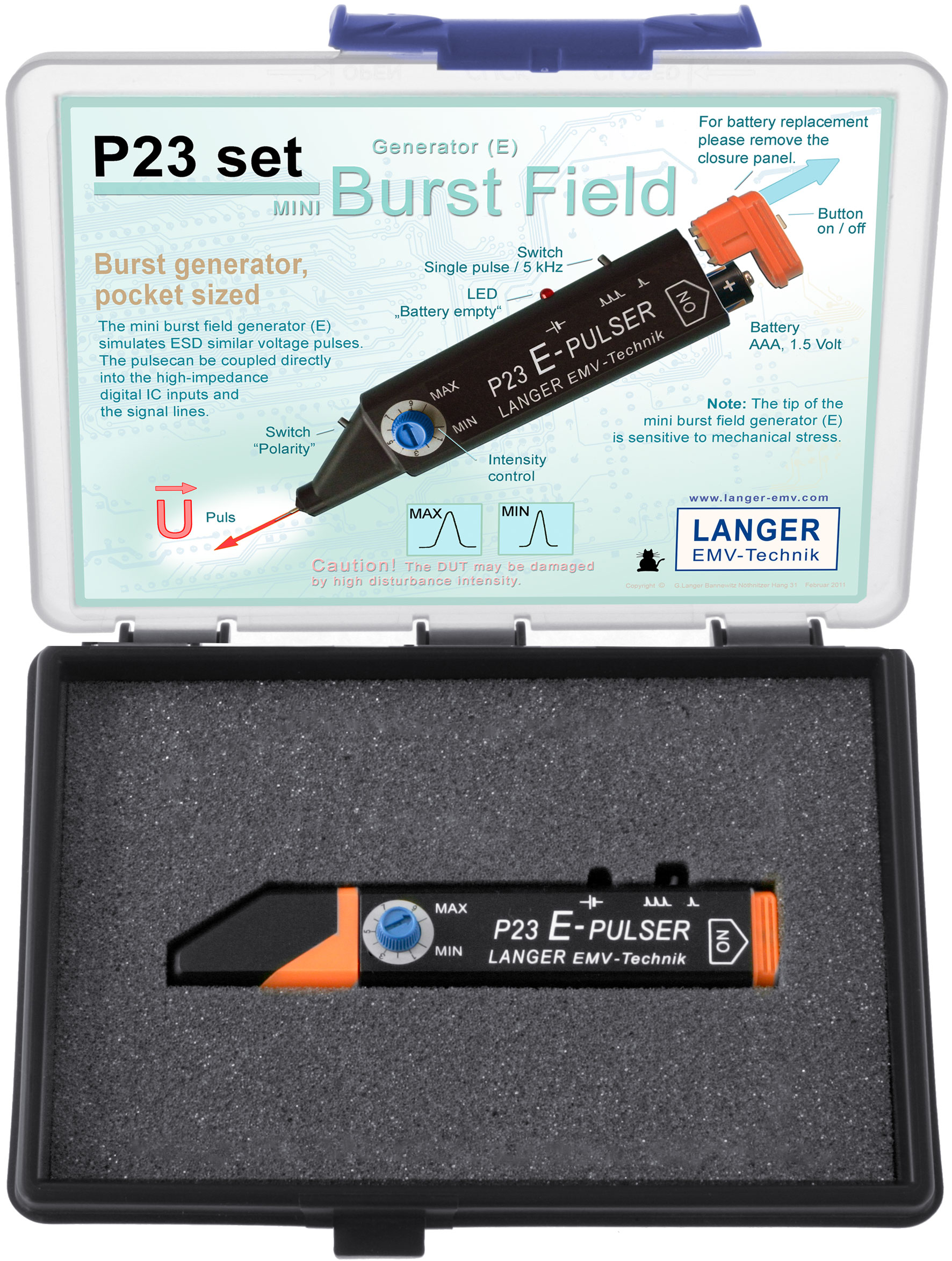 P23 set, 迷你型电场脉冲发生器(E)